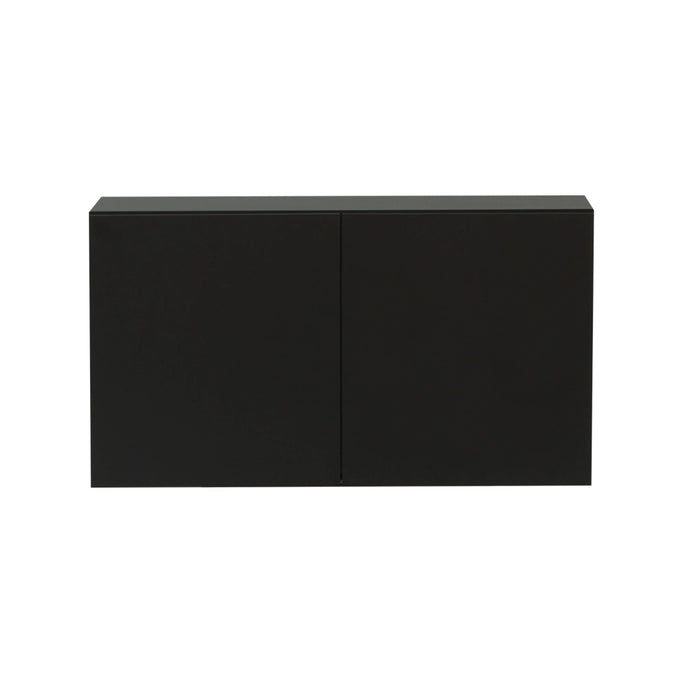 ブラック色フラットシャンプーキャビネット【上台450】正面