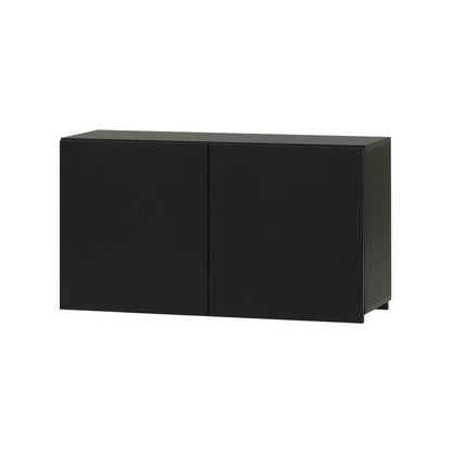 ブラック色フラットシャンプーキャビネット【上台450】斜め１