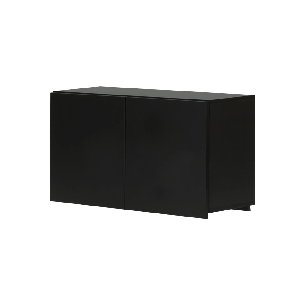 ブラック色フラットシャンプーキャビネット【上台450】斜め2