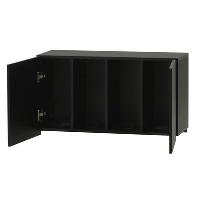 ブラック色フラットシャンプーキャビネット【上台450】中身の状態2