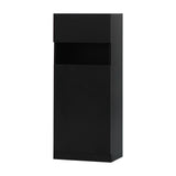 ブラック色シングル扉のシャンプーキャビネット【下台】斜め1