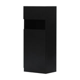 ブラック色シングル扉のシャンプーキャビネット【下台】斜め2