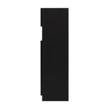 ブラック色シングル扉のシャンプーキャビネット【下台】横面