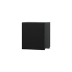 ブラック色シングル扉のシャンプーキャビネット【上台450高さ】斜め1