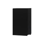 ブラック色シングル扉のシャンプーキャビネット【上台】斜め１