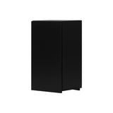 ブラック色シングル扉のシャンプーキャビネット【上台】斜め2