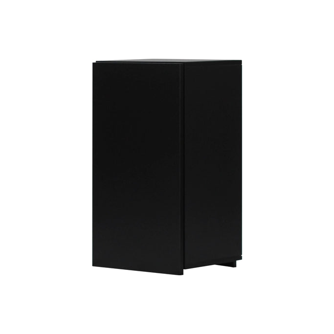 ブラック色シングル扉のシャンプーキャビネット【上台】斜め2