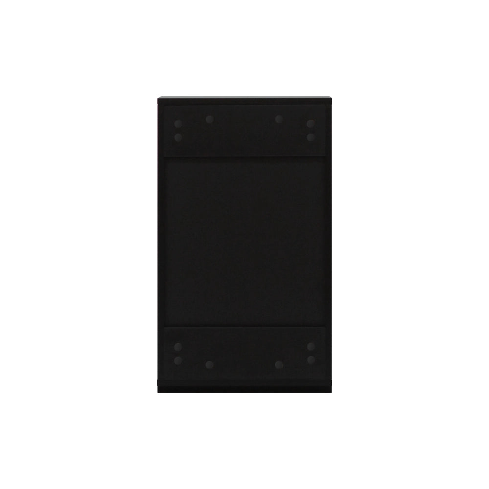 ブラック色シングル扉のシャンプーキャビネット【上台】裏面