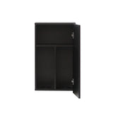 ブラック色シングル扉のシャンプーキャビネット【上台】中身の状態