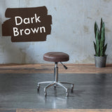 ダークブラウン色鋲なしのスツール