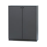 ダークグレー色ストック型キャビネット下台