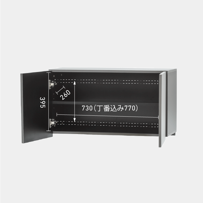 ストック型キャビネット ダブルH450 BGA 上台