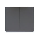 ダークグレー色ストック型キャビネット上台