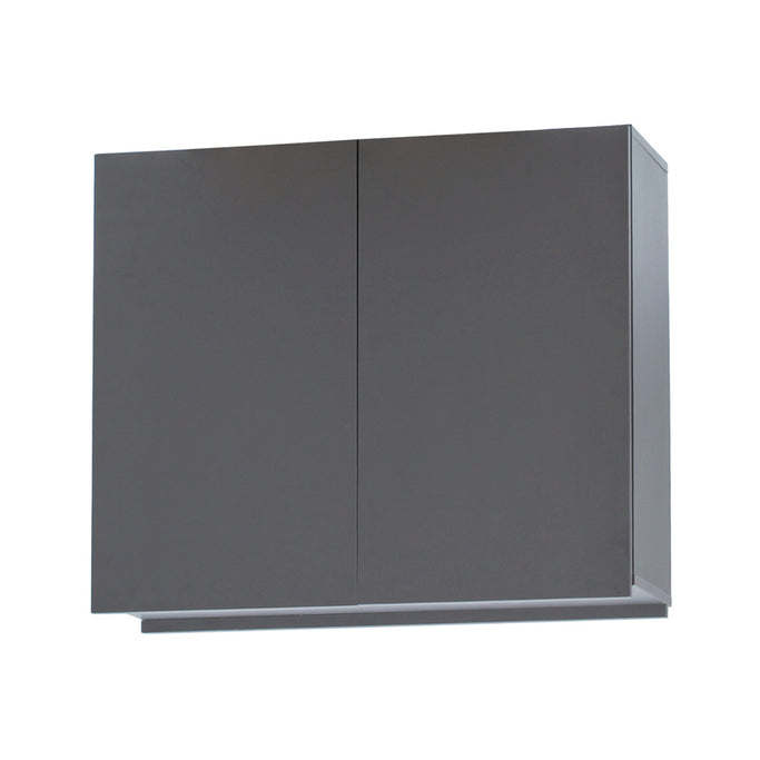 ダークグレー色ストック型キャビネット上台