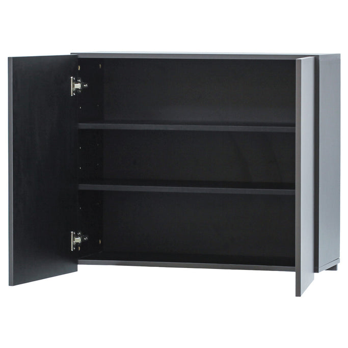 ダークグレー色ストック型キャビネット上台の詳細