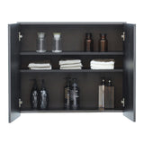 ダークグレー色ストック型キャビネット上台の詳細