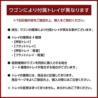 ステンレストレー仕様変更のお知らせ