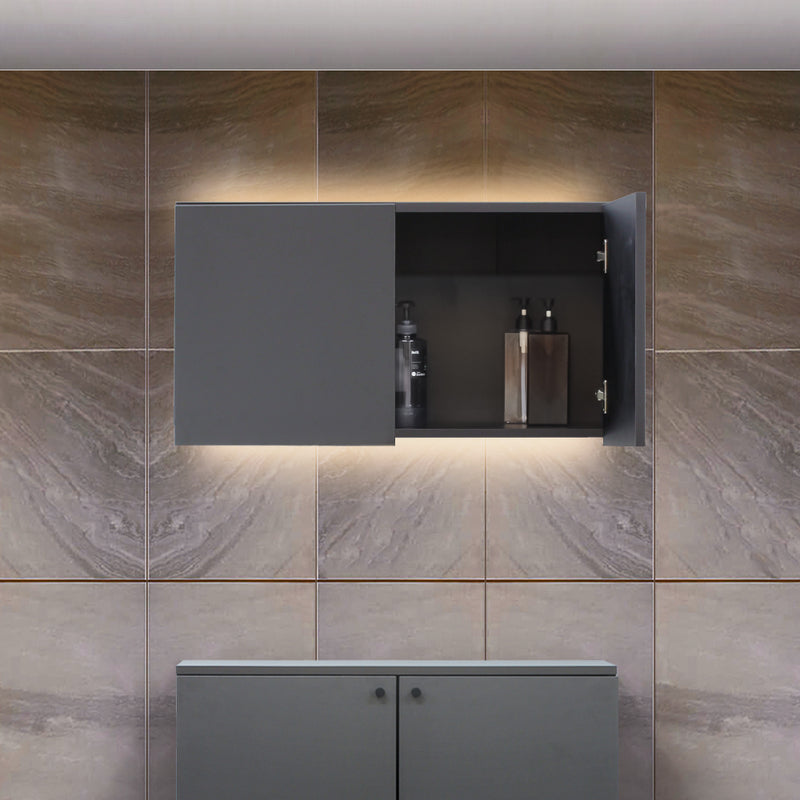 ストック型キャビネット 組立式【上台】450mm DGY