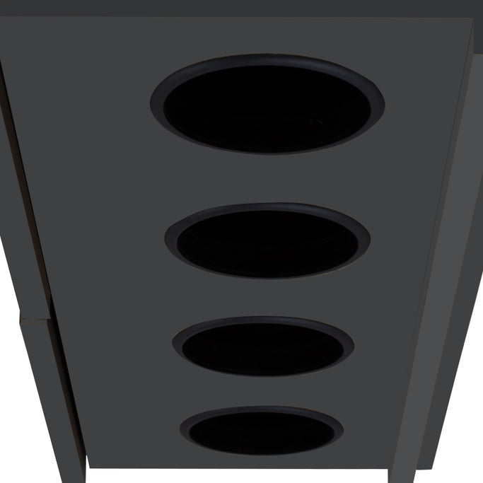 ダークグレー色フラットシャンプーキャビネット【上台】の詳細