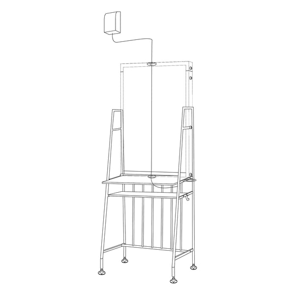 天井からコードを通せる配線口
