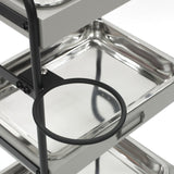 3段ウッドワゴンステンレストレイ3枚の詳細