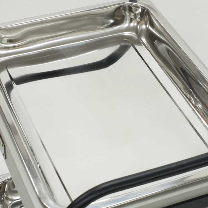 3段ウッドワゴンステンレストレイ3枚の詳細