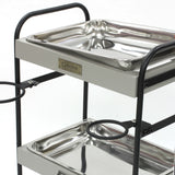 3段ウッドワゴンステンレストレイ3枚の詳細