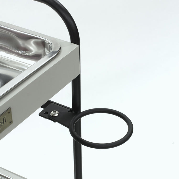 3段ウッドワゴンステンレストレイ3枚の詳細