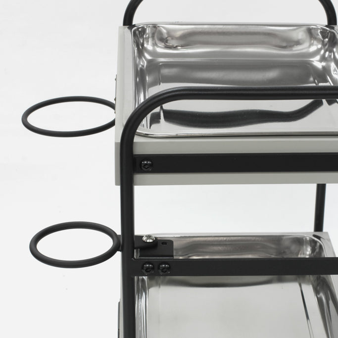 3段ウッドワゴンステンレストレイ3枚の詳細