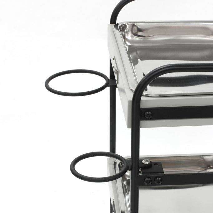 3段ウッドワゴンステンレストレイ3枚の詳細