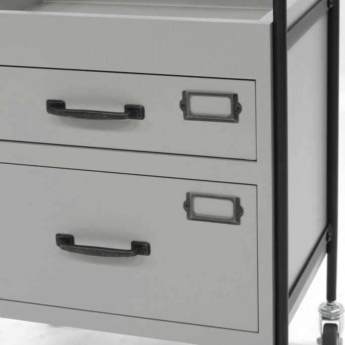 2段引き出しウッドワゴンの詳細