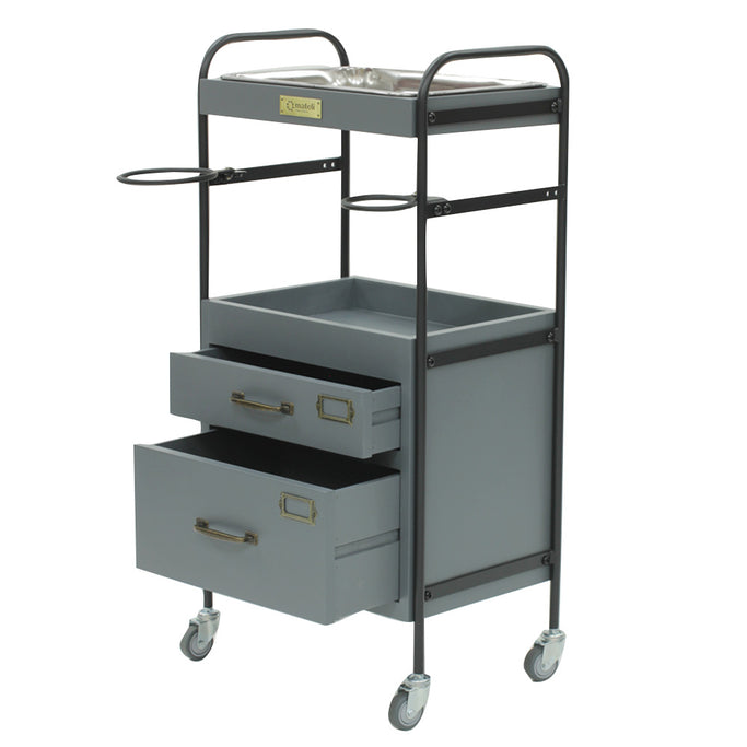 2段引き出しウッドワゴンの詳細