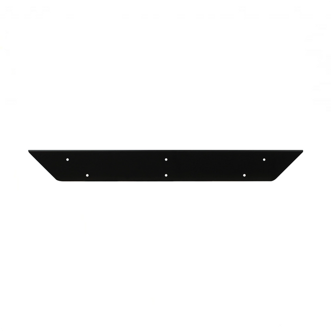 ブラック色の壁付L型棚　900mm　裏面