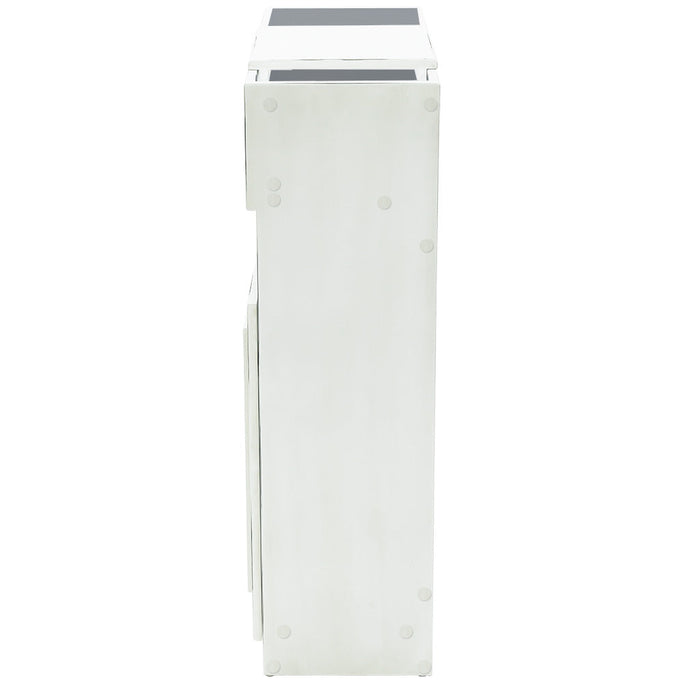 ホワイト色モールディングありシャンプーキャビネット【下台】