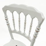 ホワイト色ナポレオンチェアの詳細写真1