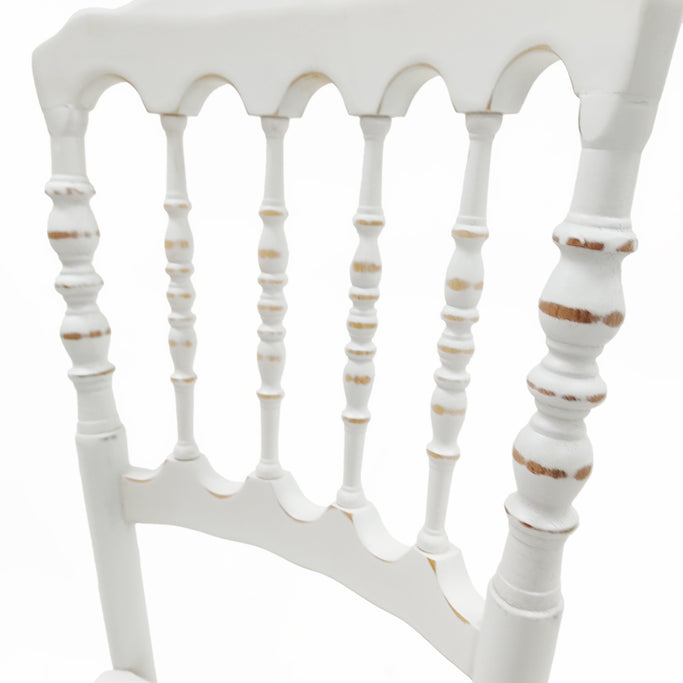 ホワイト色ナポレオンチェアの詳細写真2