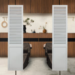 サロンにあるホワイト色スリムドアパーテーション【07】