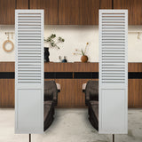 サロンにあるホワイト色スリムドアパーテーション【07】