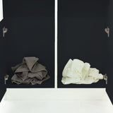 ホワイト色モールディングありシャンプーキャビネット【下台】の詳細