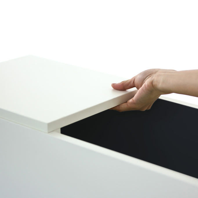 ホワイト色モールディングありシャンプーキャビネット【下台】の詳細