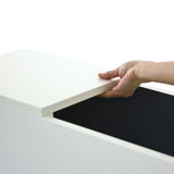 ホワイト色モールディングありシャンプーキャビネット【下台】