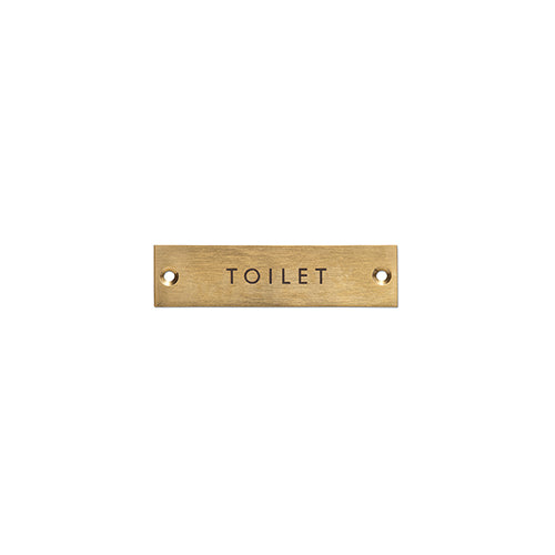 サインプレート TOILET アンティークゴールド
