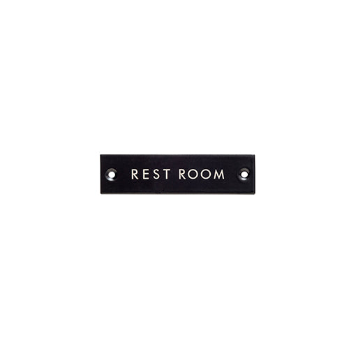 サインプレート REST ROOM ブラック
