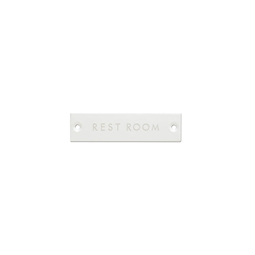 サインプレート REST ROOM ホワイト