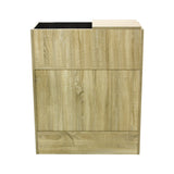 シャビーウッド色モールディングありシャンプーキャビネット【下台】