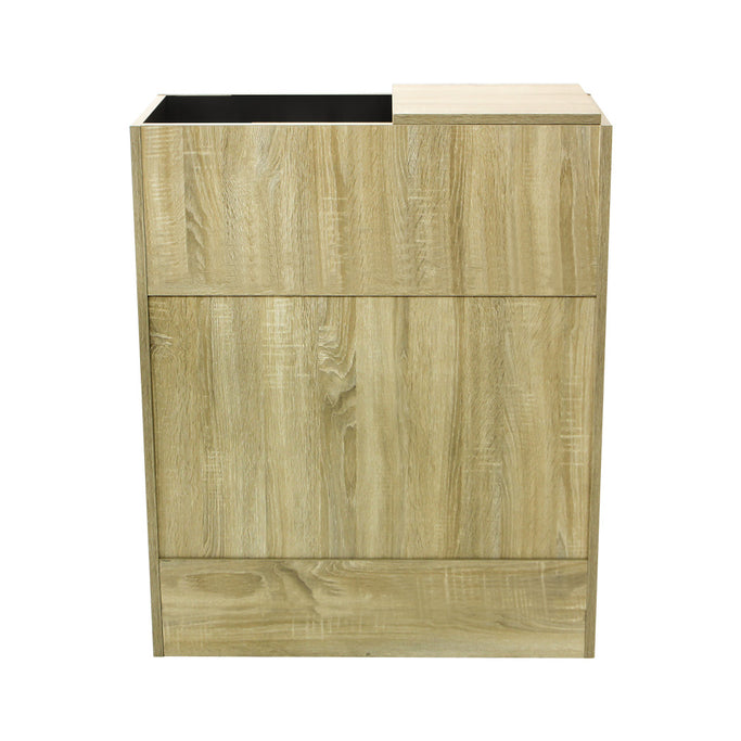 シャビーウッド色モールディングありシャンプーキャビネット【下台】