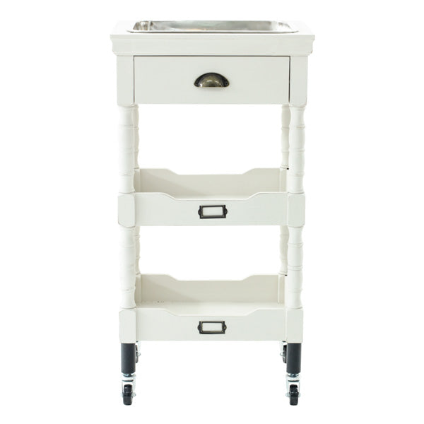 白色アンティークワゴン【ルシール】