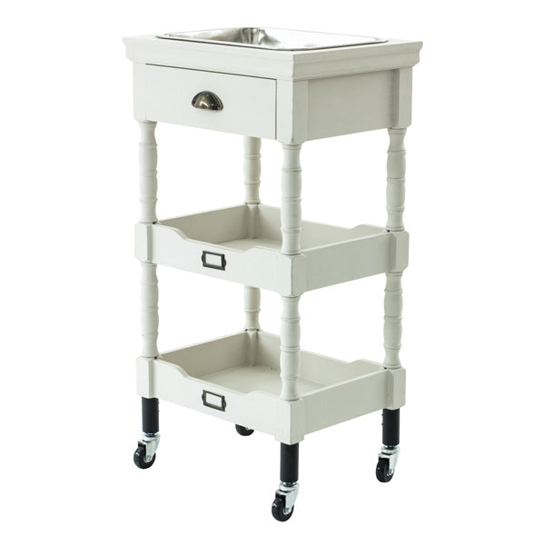 白色アンティークワゴン【ルシール】