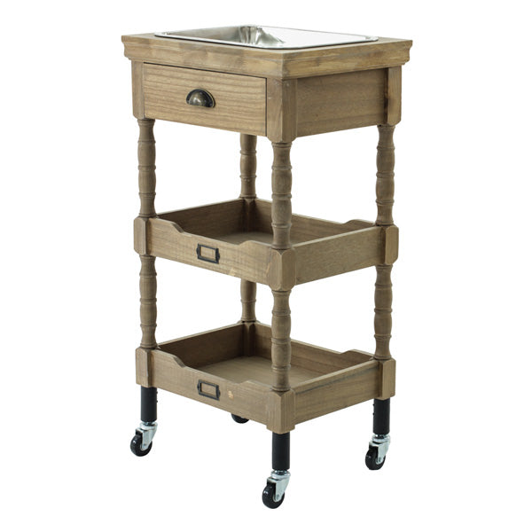 ブラウン色アンティークワゴン【ルシール】