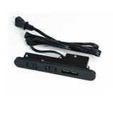 ブラック色USBコンセントプラグ